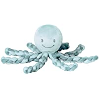 Los mejores  - Nattou Peluche de Pulpo- Para recién nacidos y prematuros- 23 cm- Verde menta